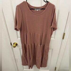 Cute comfy knit summer dress. Size L
